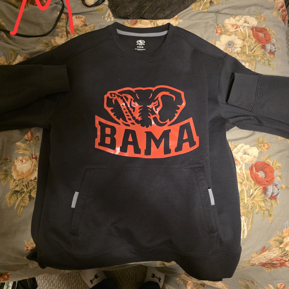 BAMA Black Sweatshirt with Red Logo